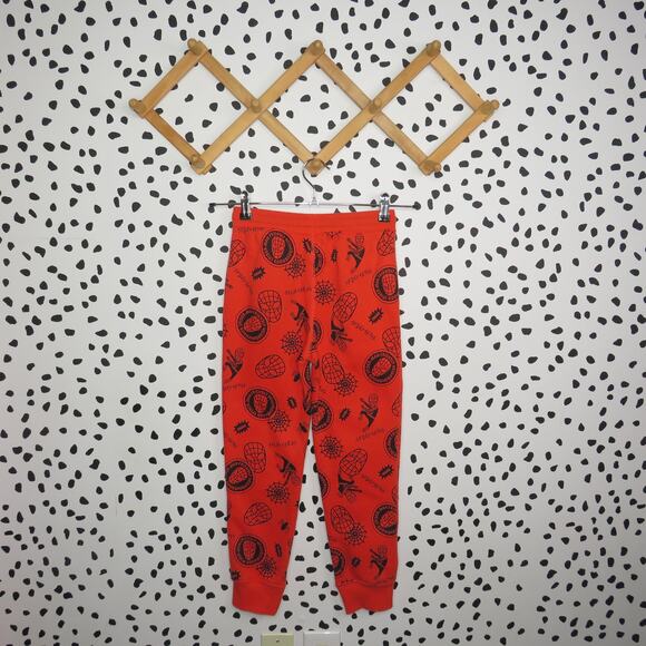 Spotted Zebra Marvel Spiderman Orange Boys Drawstring Jogger Sweatpants - Picture 3 of 7